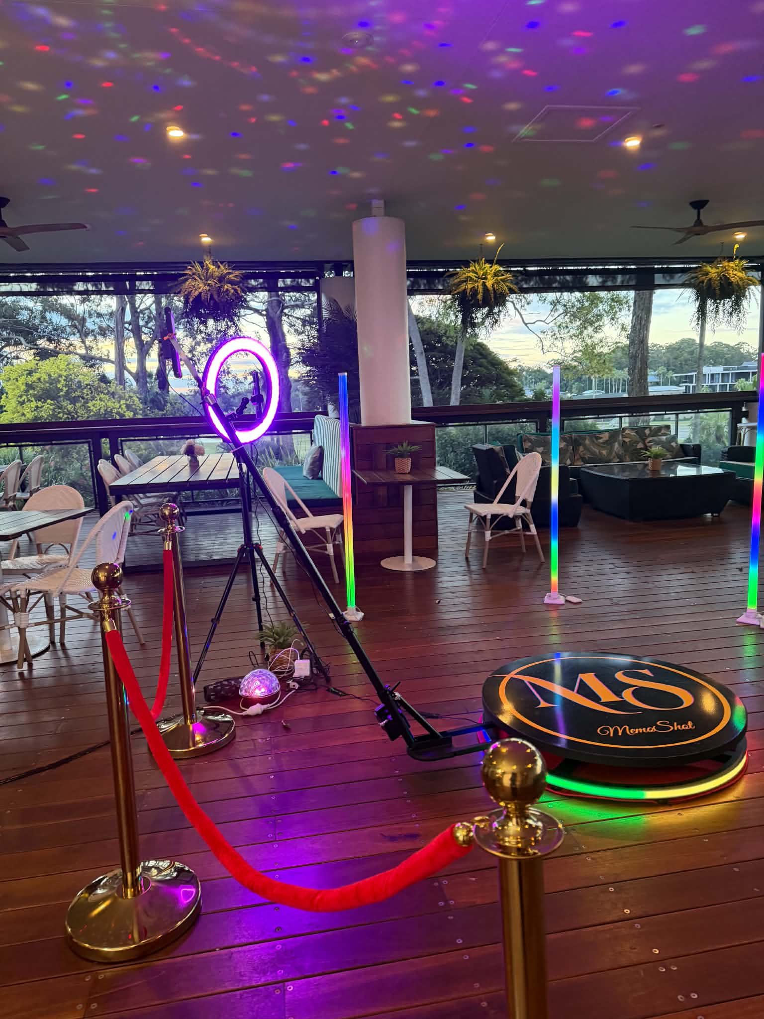 MemoShot corporate and branded event booth setup